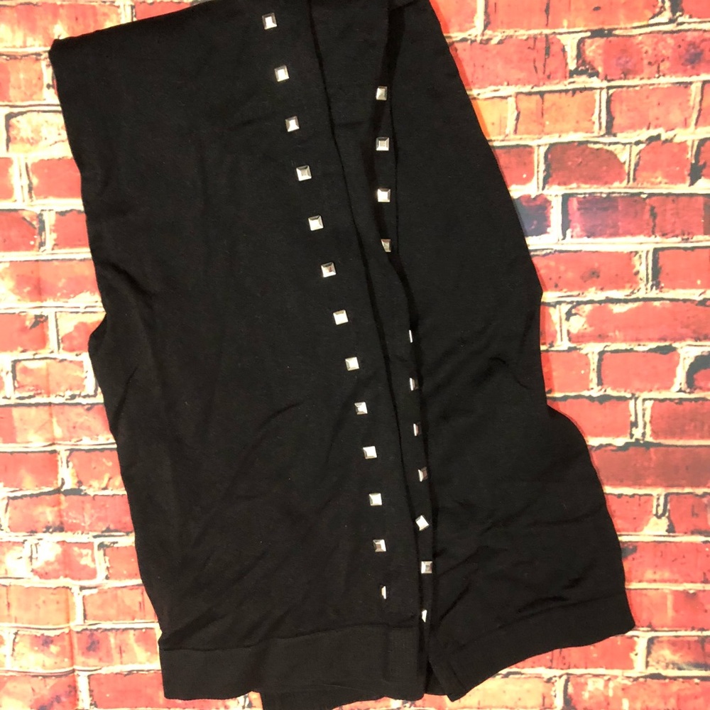 Miley Cyrus Max Azria footless studded tights